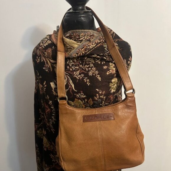 Fossil Vintage75082 British Tan Leather front flap shoulder bag - Picture 2 of 14